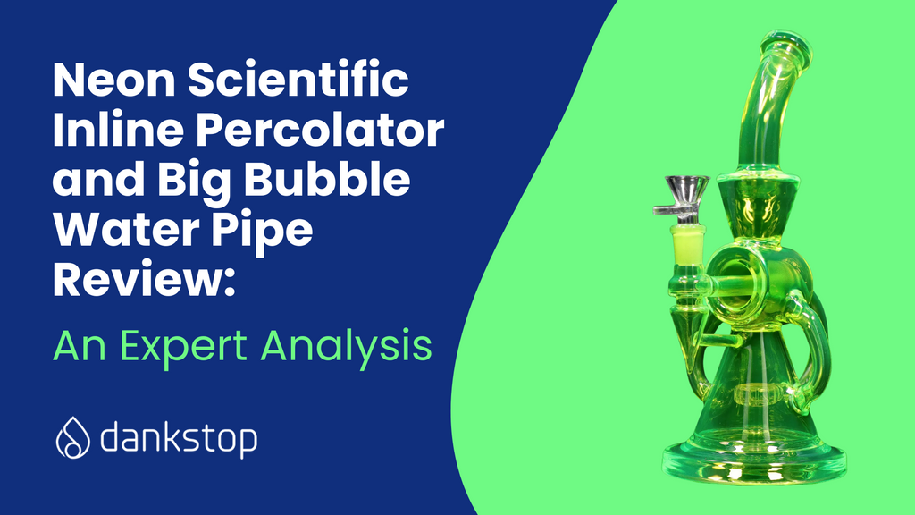 Neon Scientific Inline Percolator and Big Bubble Water Pipe