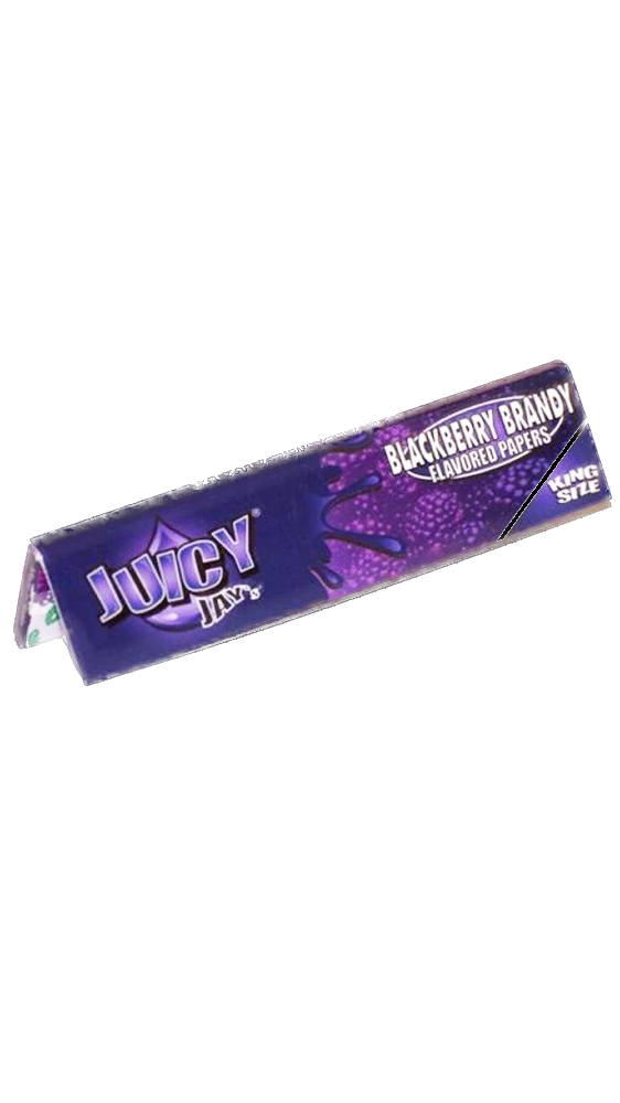 A close-up of Blackberry Brandy King Size Rolling Papers, showcasing the product’s colorful branding against a white background. A close-up of Blackberry Brandy King Size Rolling Papers, showcasing the product’s colorful branding against a white background.