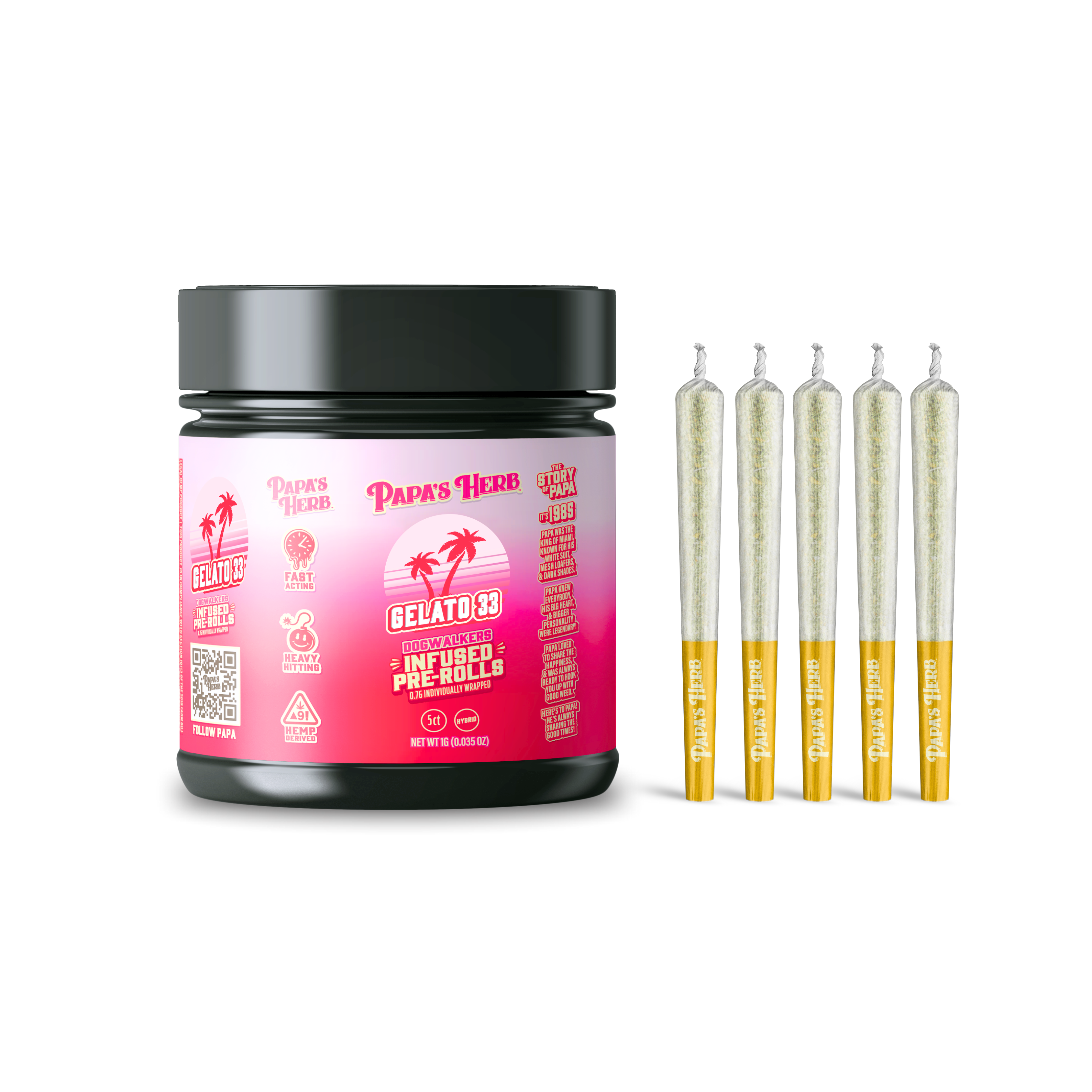 Papa's Herb INFUSED 5 PACK GELATO 33 HYBRID Papa's Herb INFUSED 5 PACK GELATO 33 HYBRID