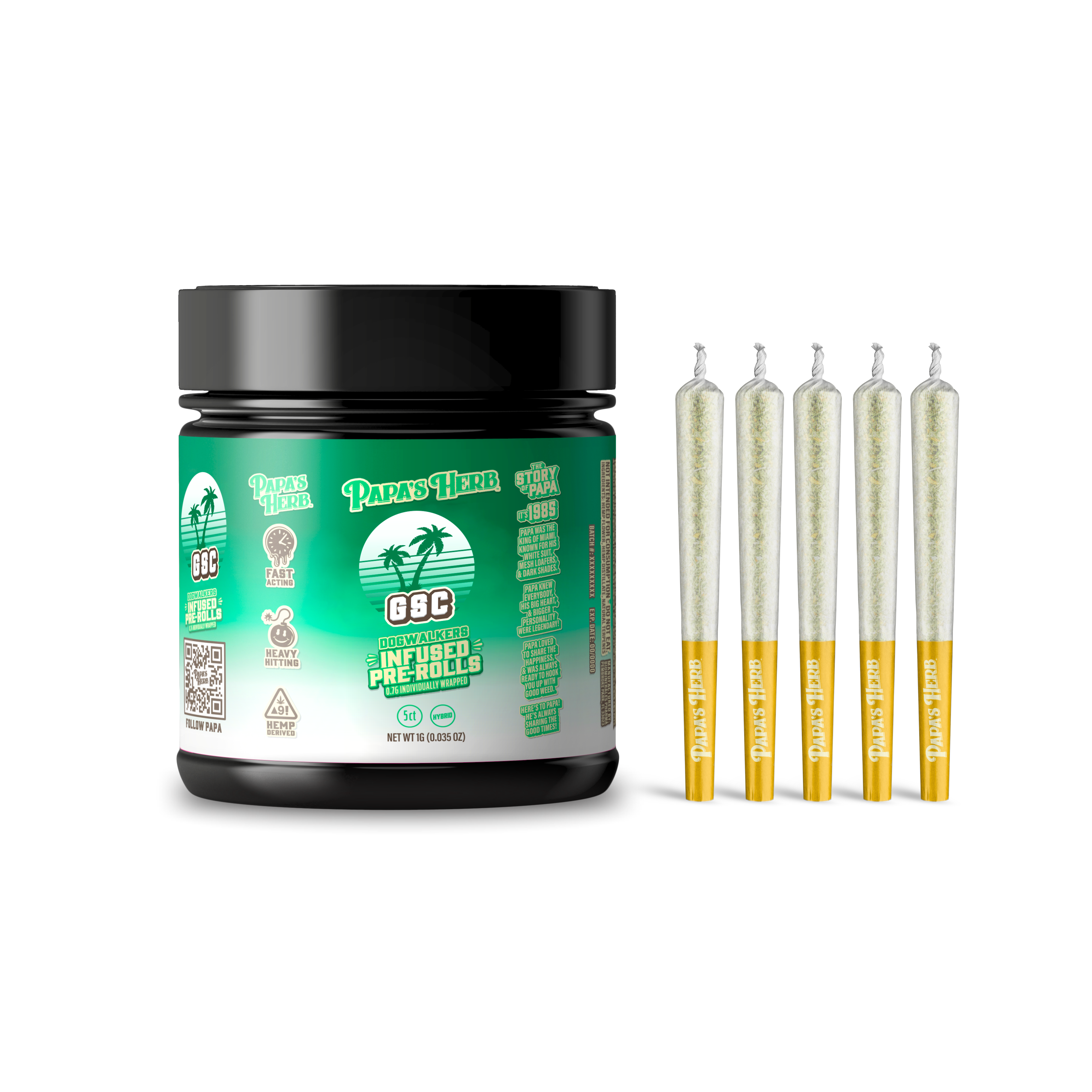 Papa's Herb INFUSED 5 PACK GSC HYBRID Papa's Herb INFUSED 5 PACK GSC HYBRID
