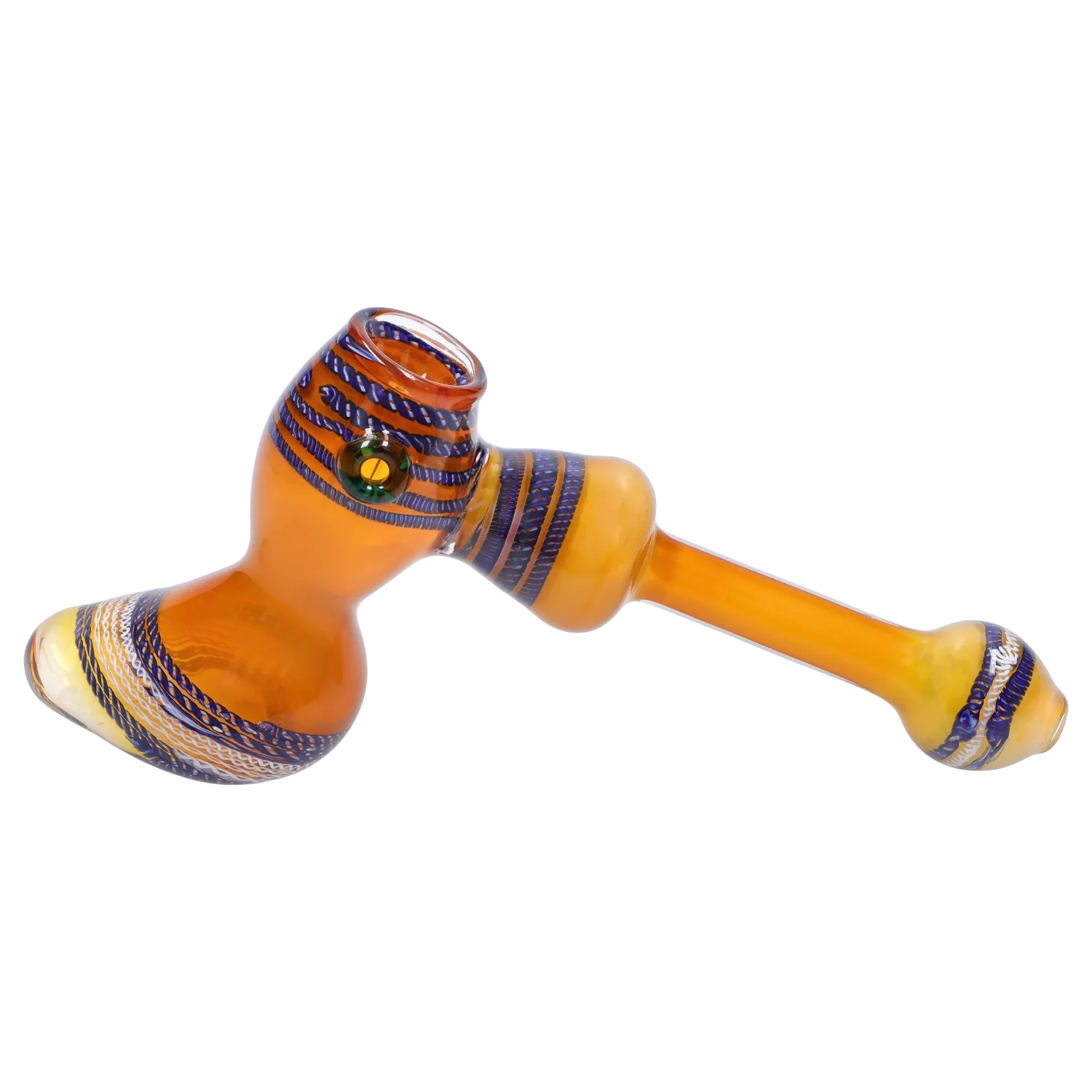 DankStop Gold Fume with Locket Hammer Bubbler - 9 in. DankStop Gold Fume with Locket Hammer Bubbler - 9 in.