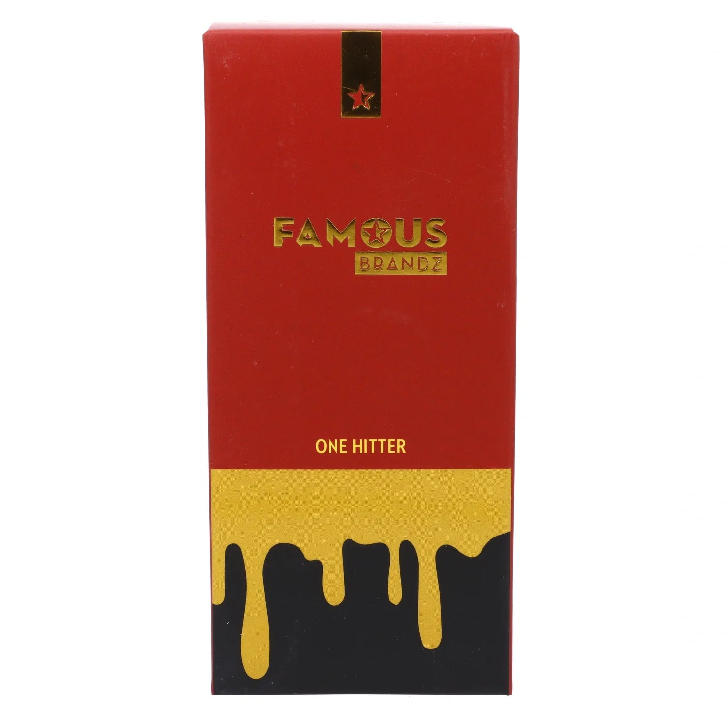 Front view of the Famous Design Surrender Aluminum Dugout, showing a sleek, metallic case against a plain background. Front view of the Famous Design Surrender Aluminum Dugout, showing a sleek, metallic case against a plain background.