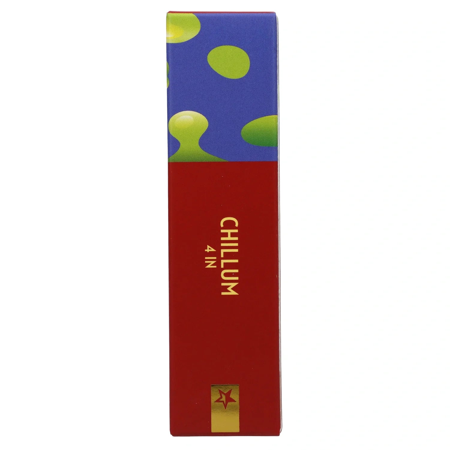 Front view of the Famous Design Privilege Chillum - 4 in., showcasing its vibrant blue color and simple cylindrical shape. Front view of the Famous Design Privilege Chillum - 4 in., showcasing its vibrant blue color and simple cylindrical shape.