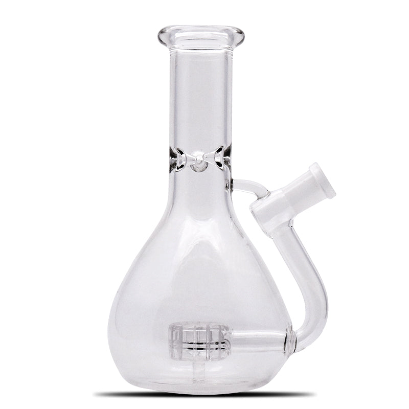 A front view of the Exo Stem Beaker, showcasing the clear glass construction and simple beaker shape. A front view of the Exo Stem Beaker, showcasing the clear glass construction and simple beaker shape.