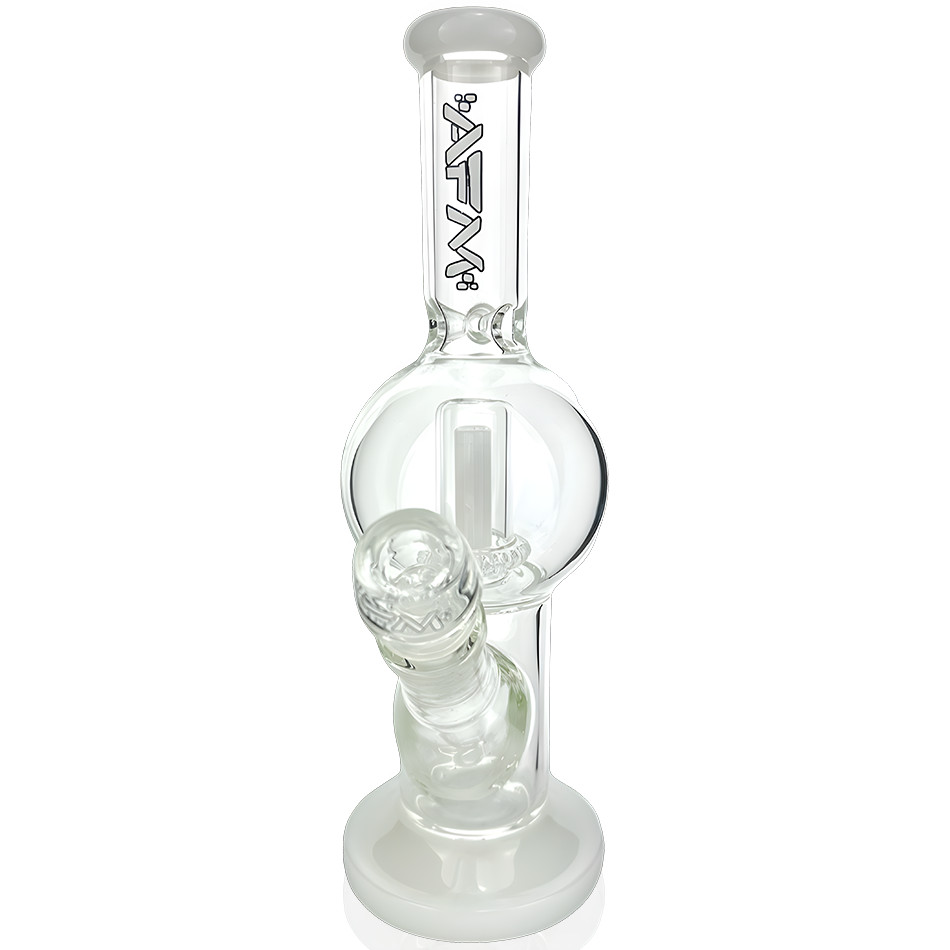 A front view of the 10" Bubble Glass Straight Tube Bong, showcasing its clear glass construction and simple cylindrical shape. A front view of the 10" Bubble Glass Straight Tube Bong, showcasing its clear glass construction and simple cylindrical shape.