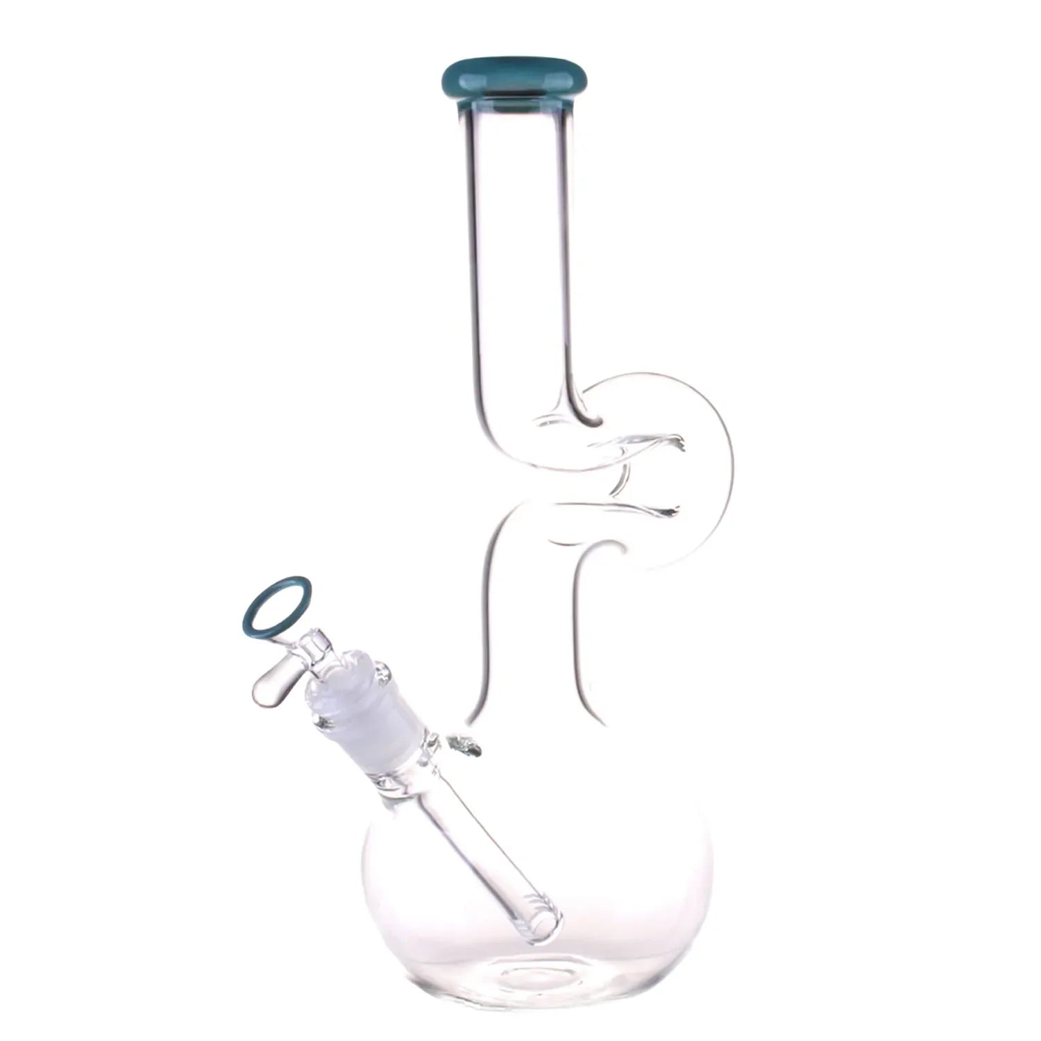 DankStop Zig Zag Bubble Base Bong - 11 in. DankStop Zig Zag Bubble Base Bong - 11 in.