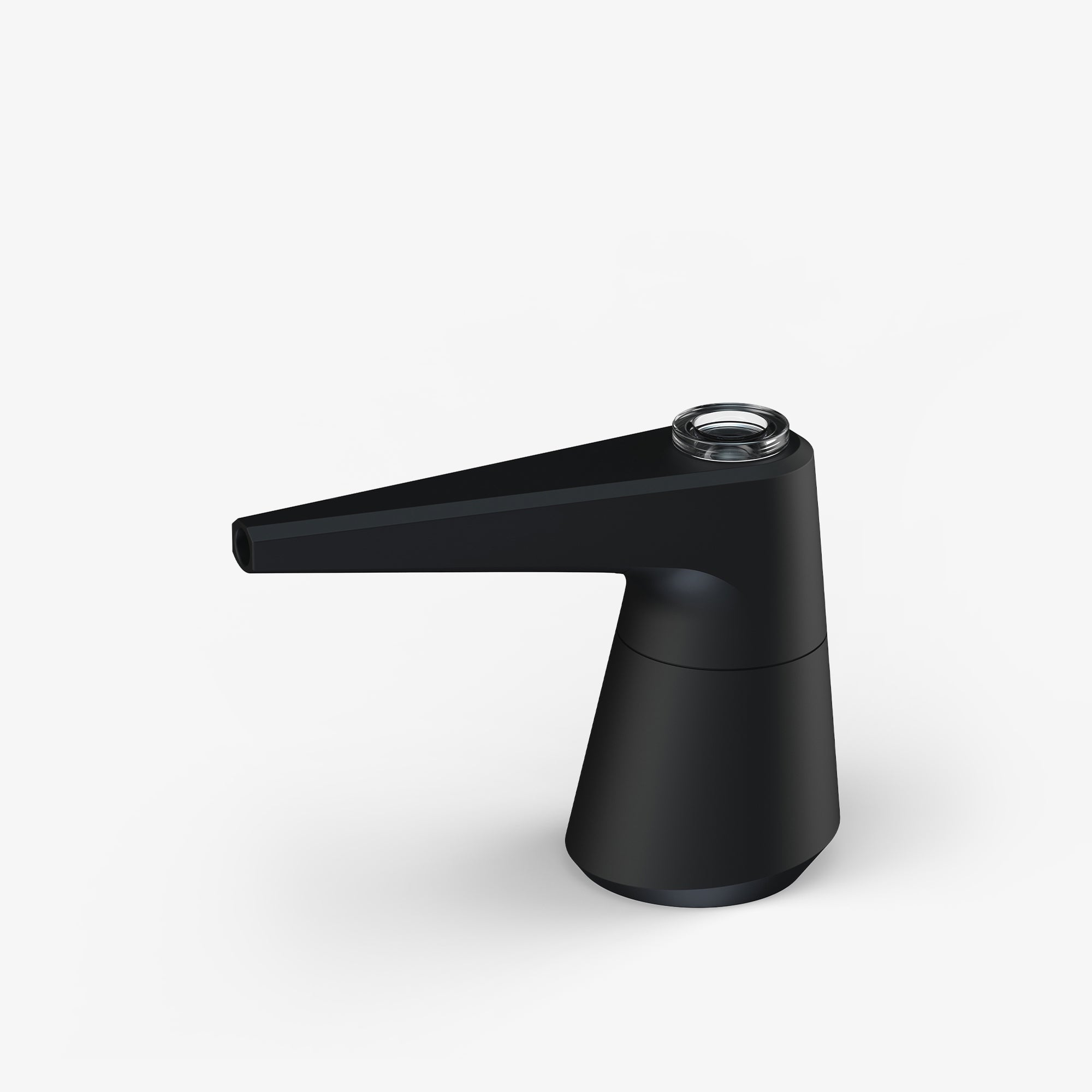 A side view of the Pier Bubbler showcasing its sleek, dark design against a plain white backdrop. A side view of the Pier Bubbler showcasing its sleek, dark design against a plain white backdrop.