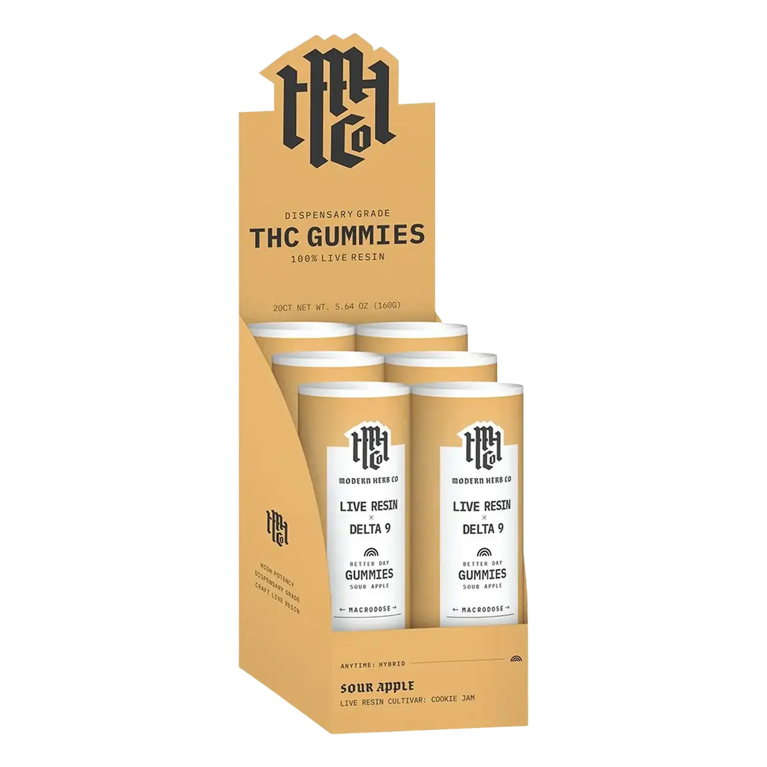Modern Herb Co Live Resin Delta 9 Macrodose Gummies | 400mg | 20pc | 6pk Display Modern Herb Co Live Resin Delta 9 Macrodose Gummies | 400mg | 20pc | 6pk Display