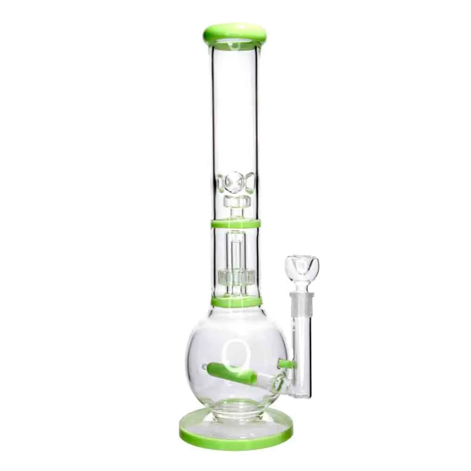 DankStop Inline Glass Ball with UFO & Circ Perc Bong - 16 in. DankStop Inline Glass Ball with UFO & Circ Perc Bong - 16 in.
