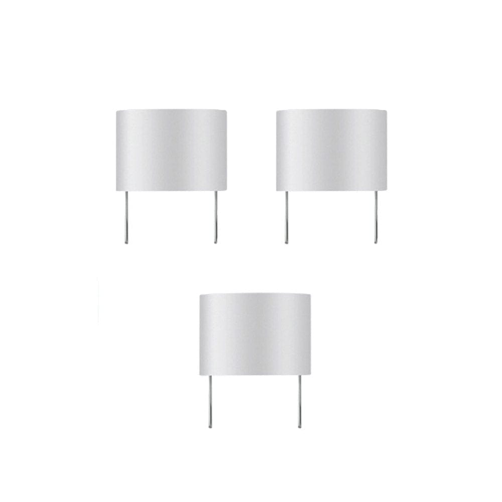 Front view of the Duvo 3D Ceramic Heating Dishes 3-Pack, showcasing the stacked, white ceramic dishes on a plain background. Front view of the Duvo 3D Ceramic Heating Dishes 3-Pack, showcasing the stacked, white ceramic dishes on a plain background.