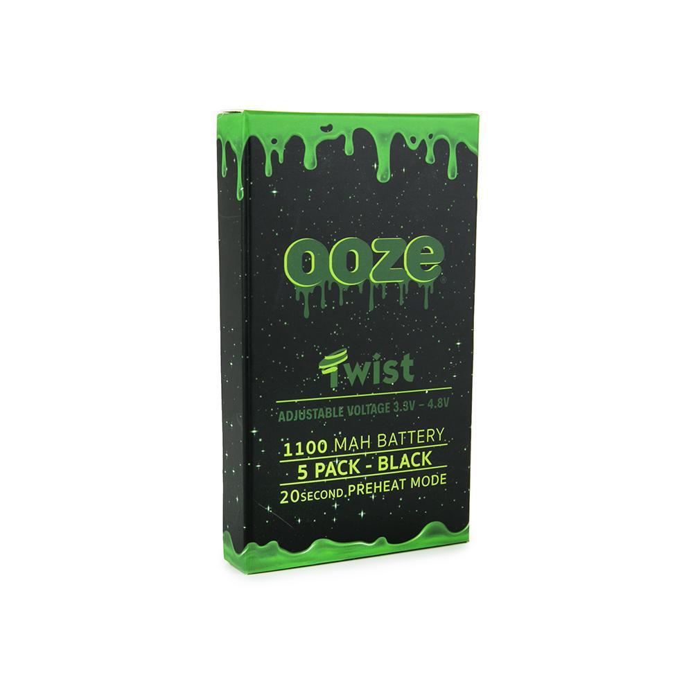 Ooze Twist 1100mAh Battery 5-Pack - Vaporizer Battery | DankStop Ooze Twist 1100mAh Battery 5-Pack - Vaporizer Battery | DankStop