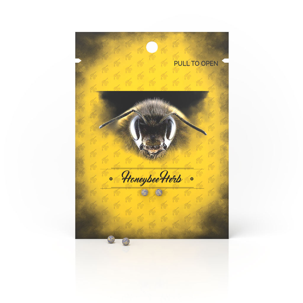 Front view of the Opal Terp Pearls in a clear plastic bag, with a pull-to-open tab visible at the top. Front view of the Opal Terp Pearls in a clear plastic bag, with a pull-to-open tab visible at the top.