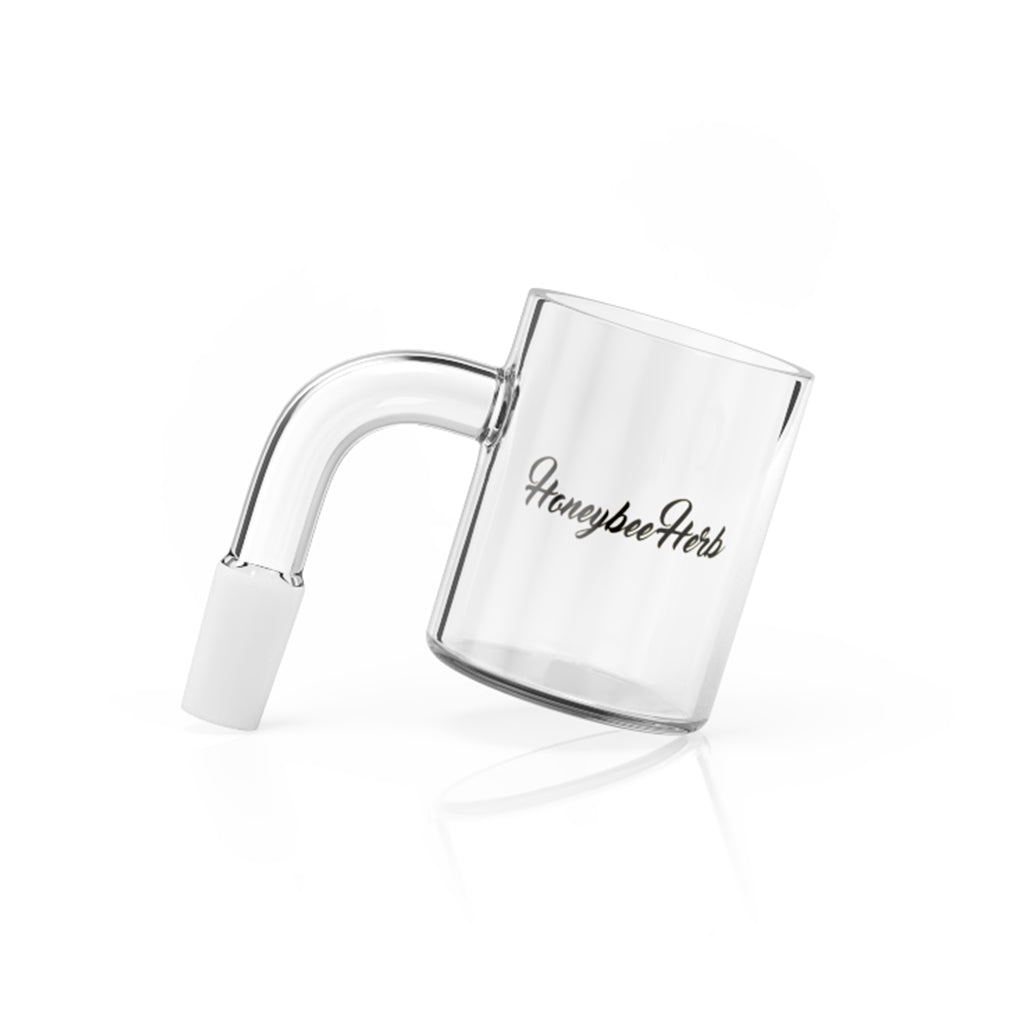 A close-up studio shot of the Proxy Banger, showing its clear glass construction and rounded shape against a white backdrop. A close-up studio shot of the Proxy Banger, showing its clear glass construction and rounded shape against a white backdrop.