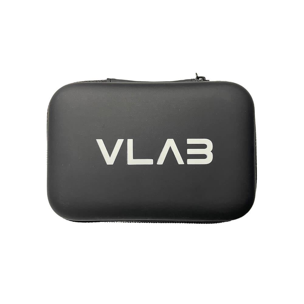 Front view of the Vlex Vape Pen Carrying Case, a black zippered pouch against a plain white background. Front view of the Vlex Vape Pen Carrying Case, a black zippered pouch against a plain white background.