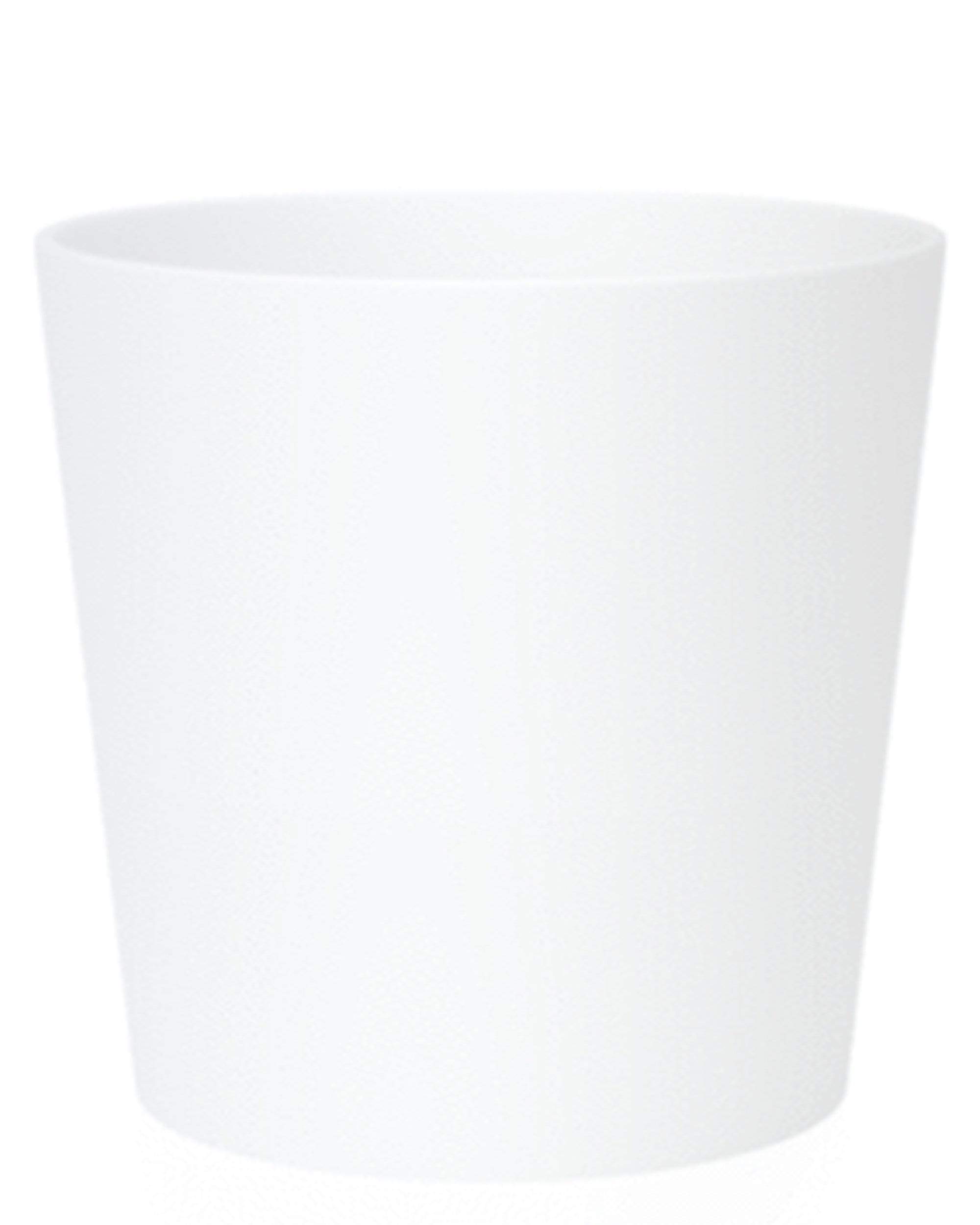 Front view of the Elite Plus Replacement Bucket, a simple, empty plastic pail against a plain white background. Front view of the Elite Plus Replacement Bucket, a simple, empty plastic pail against a plain white background.