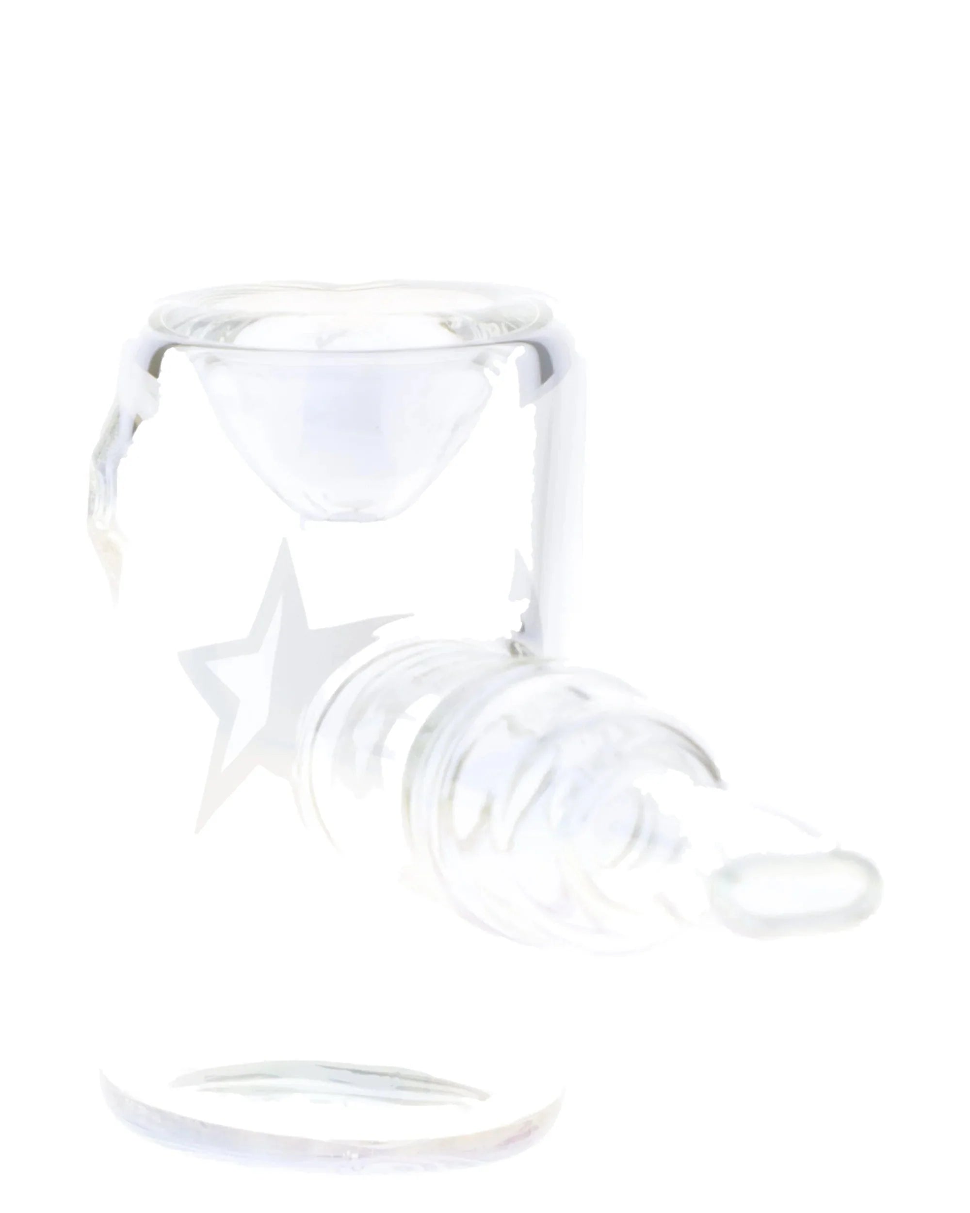 A side view of the Famous X Fumed Large Sherlock Pipe, showcasing its curved form and clear glass construction. A side view of the Famous X Fumed Large Sherlock Pipe, showcasing its curved form and clear glass construction.