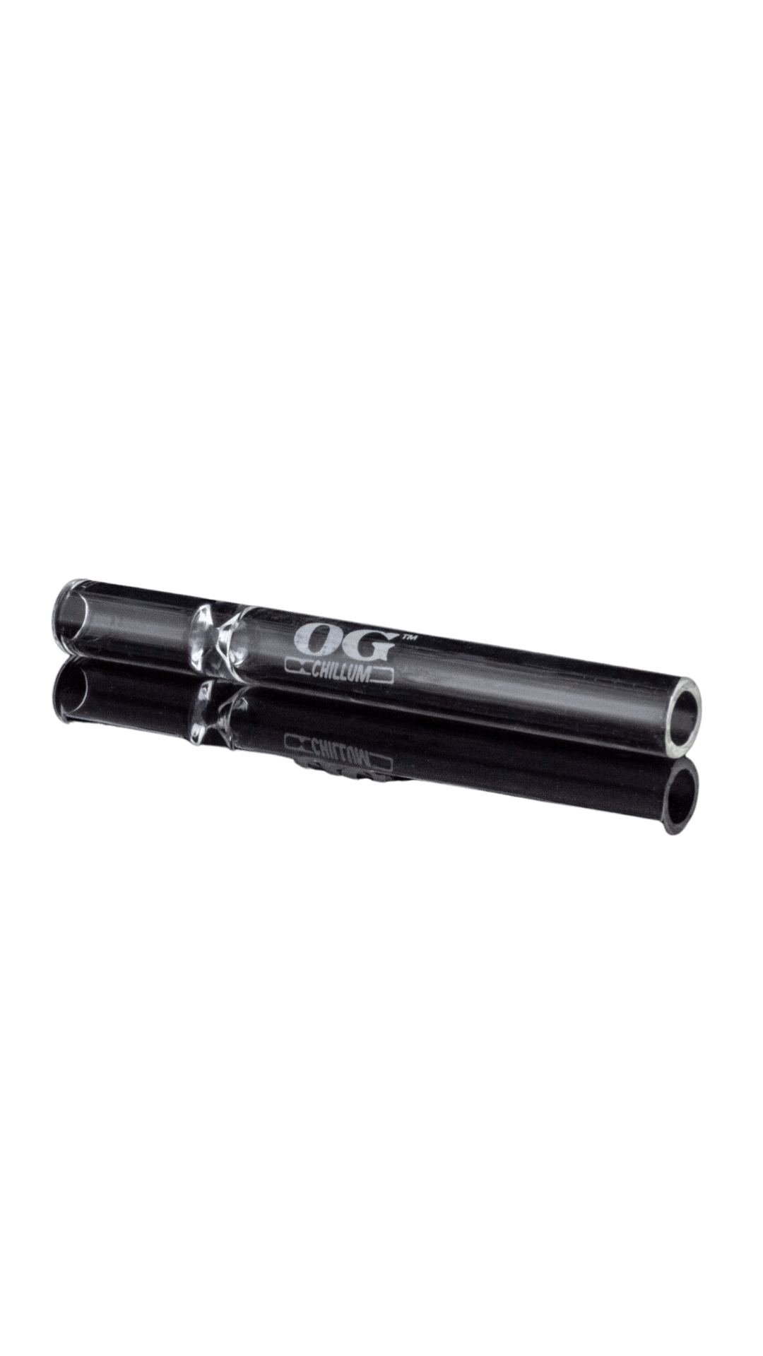 A close-up shot of the OG Chillum, featuring a sleek, cylindrical design with branding visible on its surface. A close-up shot of the OG Chillum, featuring a sleek, cylindrical design with branding visible on its surface.