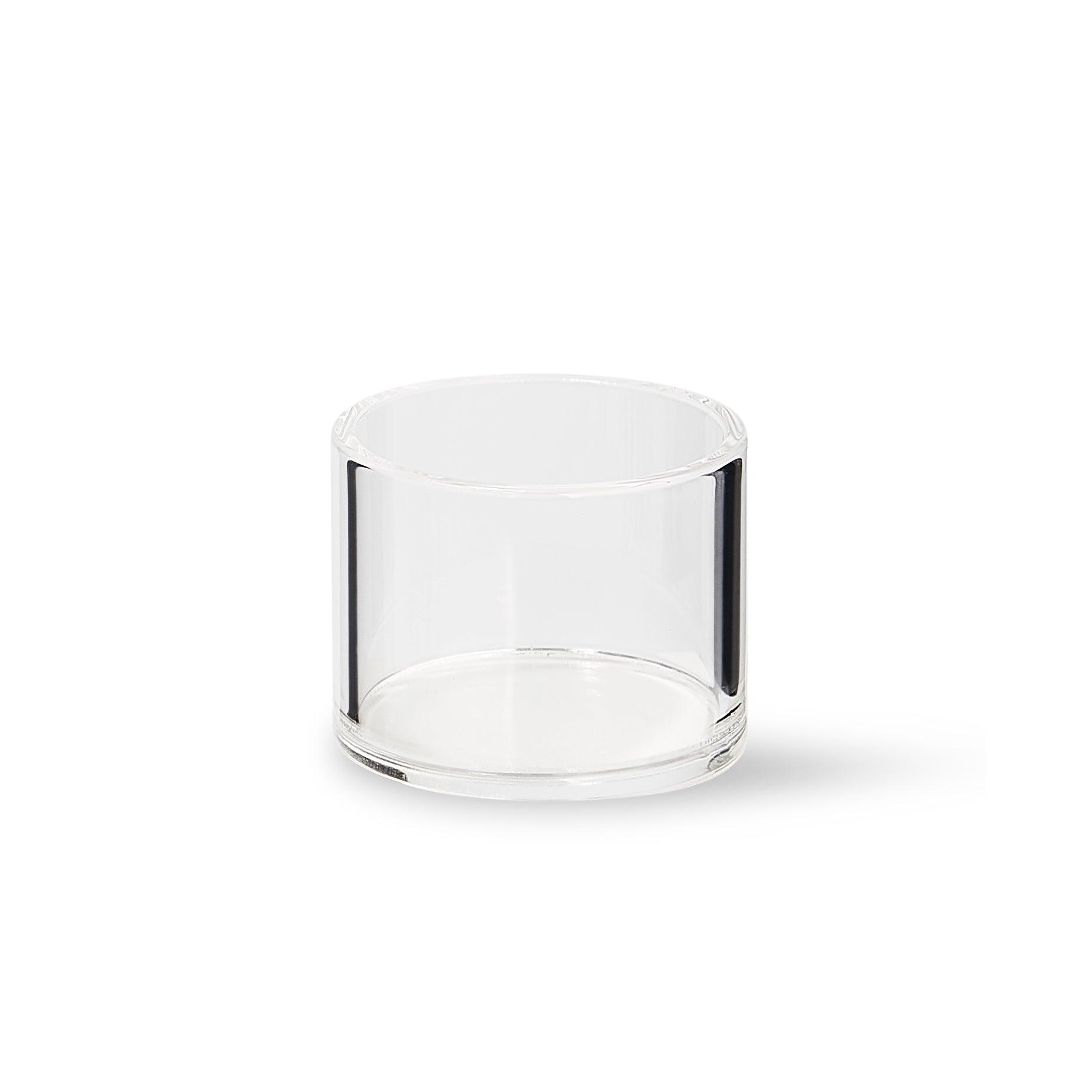 Close-up of the Quartz E-Banger Insert 2-Pack, showing a pair of clear quartz inserts against a white background. Close-up of the Quartz E-Banger Insert 2-Pack, showing a pair of clear quartz inserts against a white background.