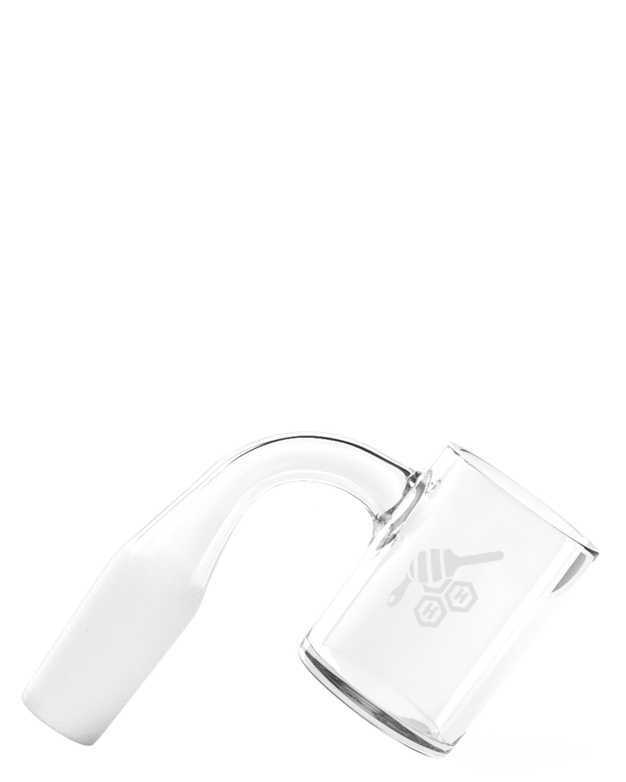 Flat Top Original Banger displayed at a slight angle, showcasing the clean, rounded top of the clear glass insert. Flat Top Original Banger displayed at a slight angle, showcasing the clean, rounded top of the clear glass insert.