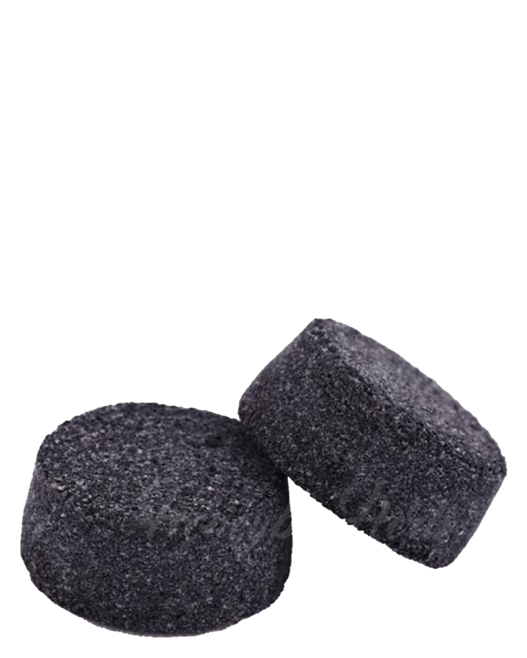 A close-up, top-down view of the Replacement Moon Rocks, showing the dark, porous material in a circular arrangement. A close-up, top-down view of the Replacement Moon Rocks, showing the dark, porous material in a circular arrangement.