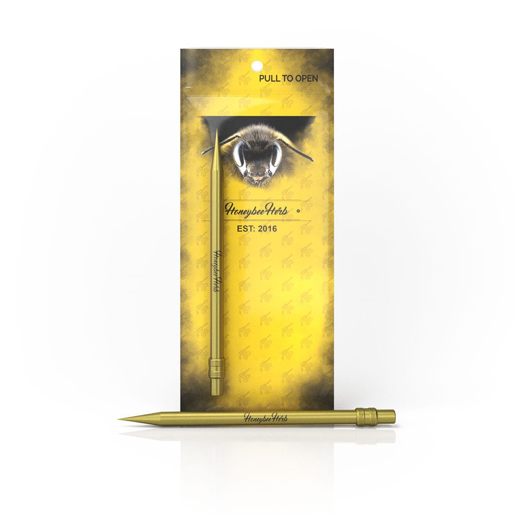 A close-up, angled view of the Titanium Pencil, displaying its sleek metallic finish against a plain white backdrop. A close-up, angled view of the Titanium Pencil, displaying its sleek metallic finish against a plain white backdrop.