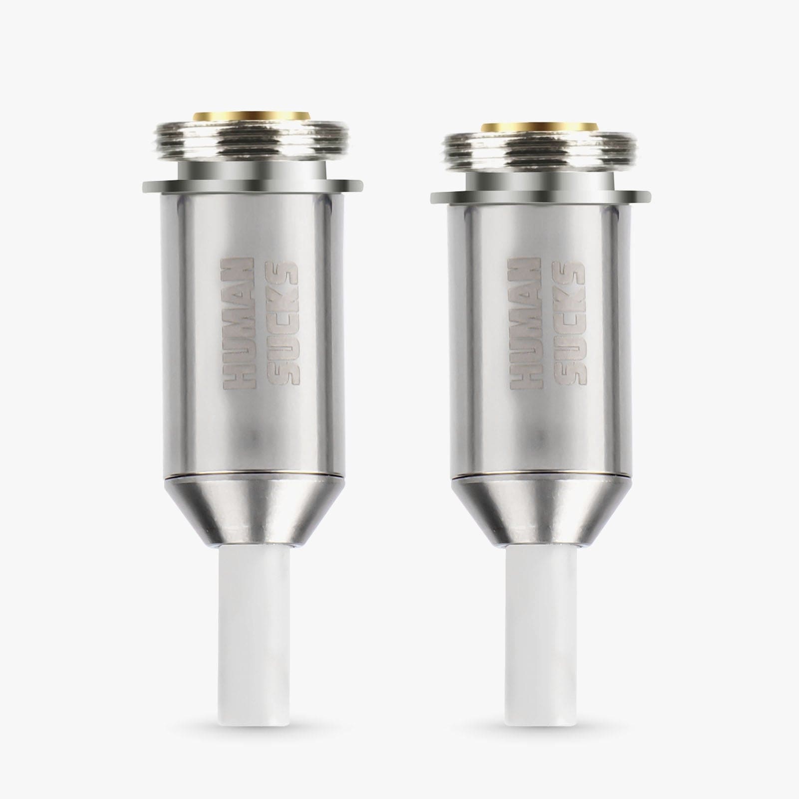 A straight-on view of the STINGER 2 Tip, a white ceramic attachment with a glossy finish, isolated on a plain white background. A straight-on view of the STINGER 2 Tip, a white ceramic attachment with a glossy finish, isolated on a plain white background.