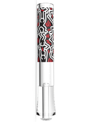 Front view of the 3.3" Taster Pipe, a clear glass pipe with a simple, elongated design. Front view of the 3.3" Taster Pipe, a clear glass pipe with a simple, elongated design.