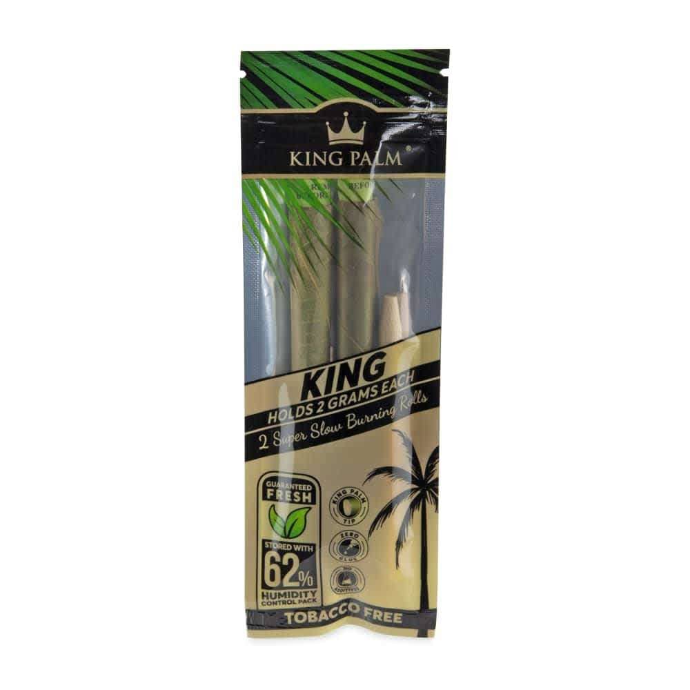 Front view of the King Size Pre Rolled Cones packaging, showcasing a stack of pre-rolled cones in a black package. Front view of the King Size Pre Rolled Cones packaging, showcasing a stack of pre-rolled cones in a black package.