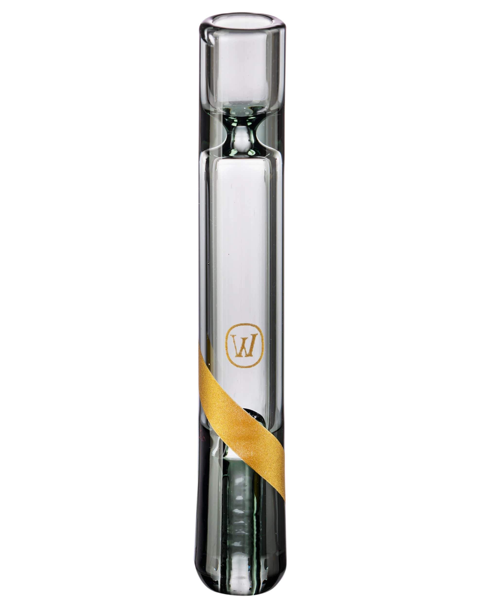 Front view of the Smoked Series Glass Taster, a clear glass vessel with a simple cylindrical shape. Front view of the Smoked Series Glass Taster, a clear glass vessel with a simple cylindrical shape.