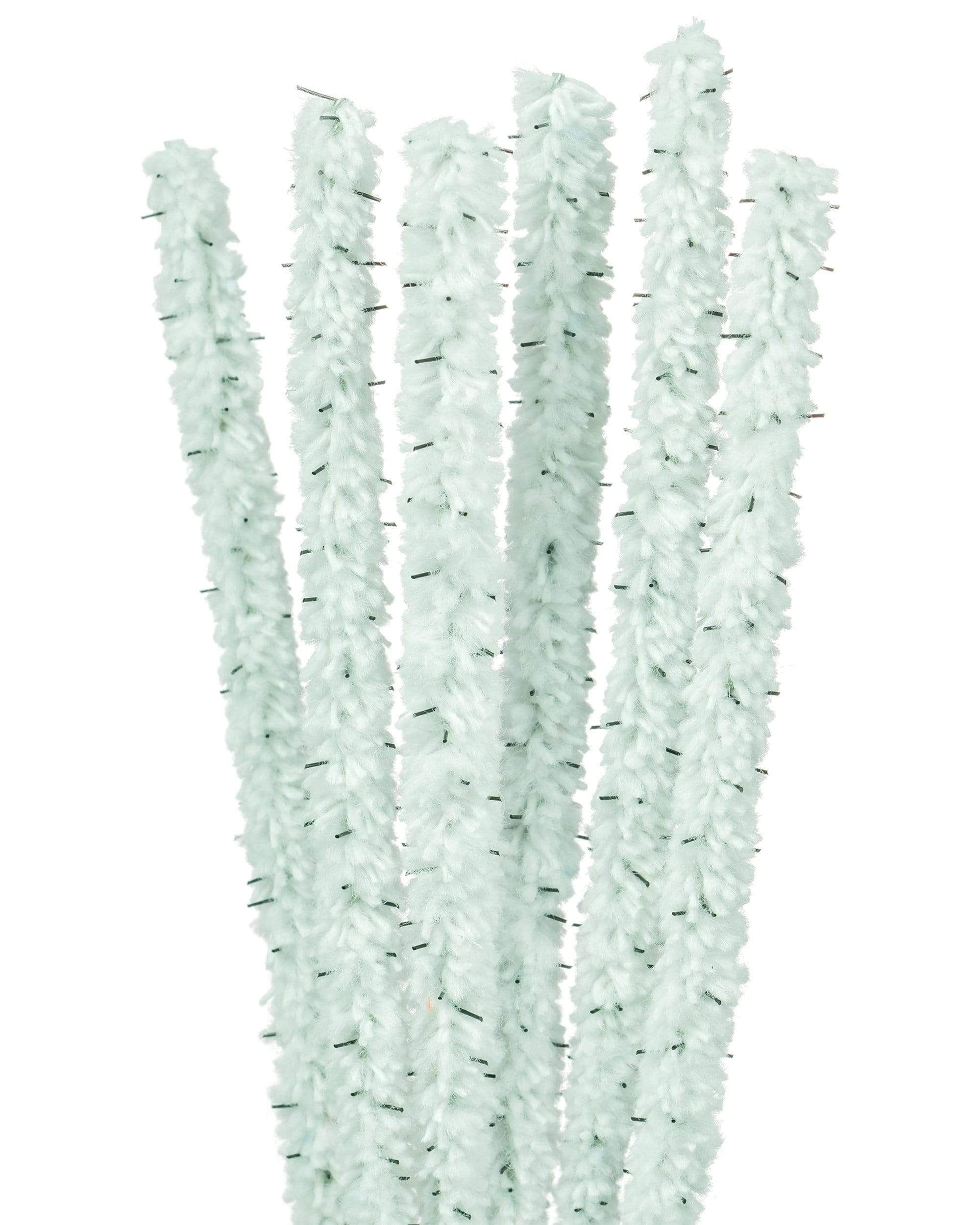 A close-up, top-down view of the Barbed Pipe Cleaners, showcasing their flexible, textured arrangement on a white background. A close-up, top-down view of the Barbed Pipe Cleaners, showcasing their flexible, textured arrangement on a white background.