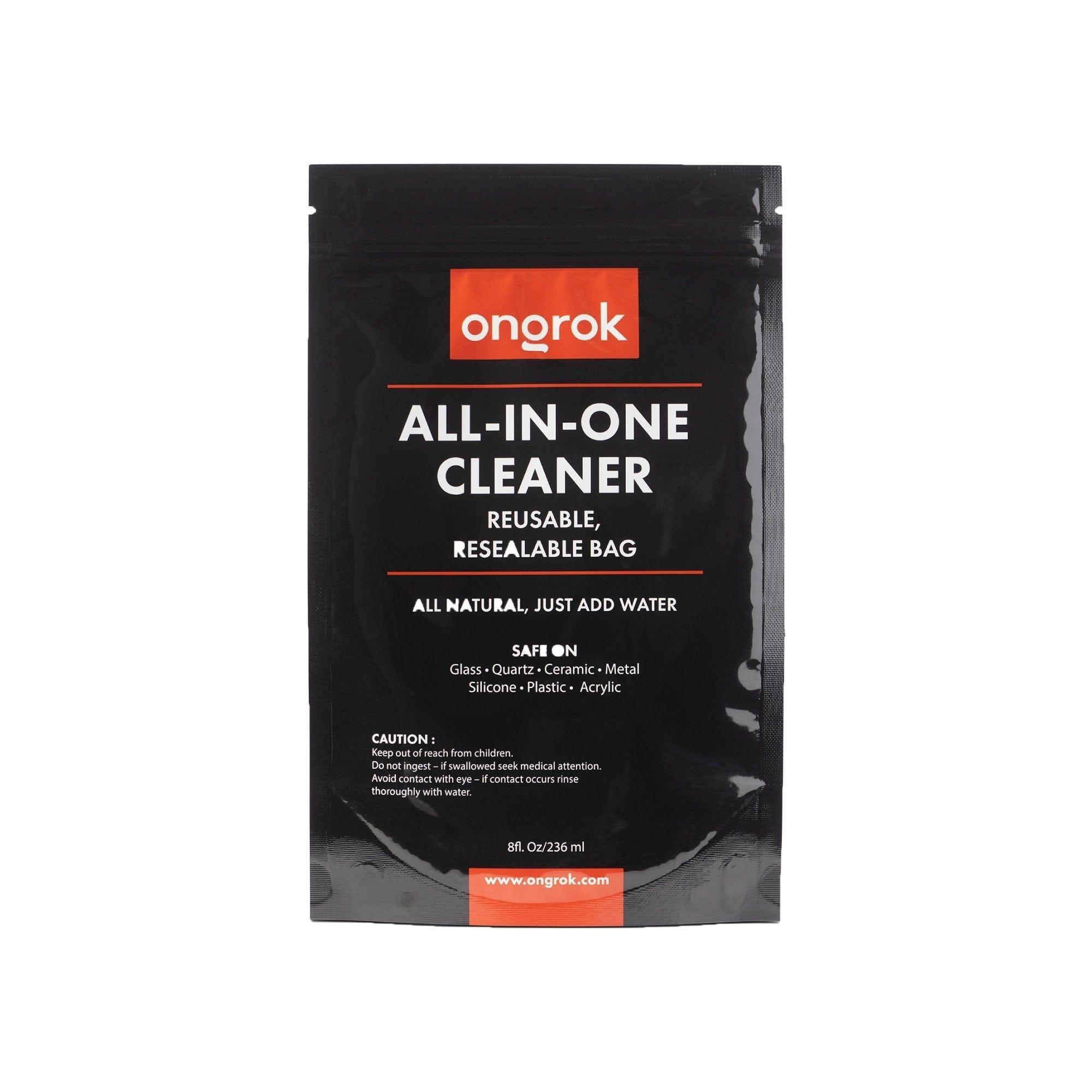 Front view of the Onagr All-in-One Cleaner packaging with bold text on a white background. Front view of the Onagr All-in-One Cleaner packaging with bold text on a white background.