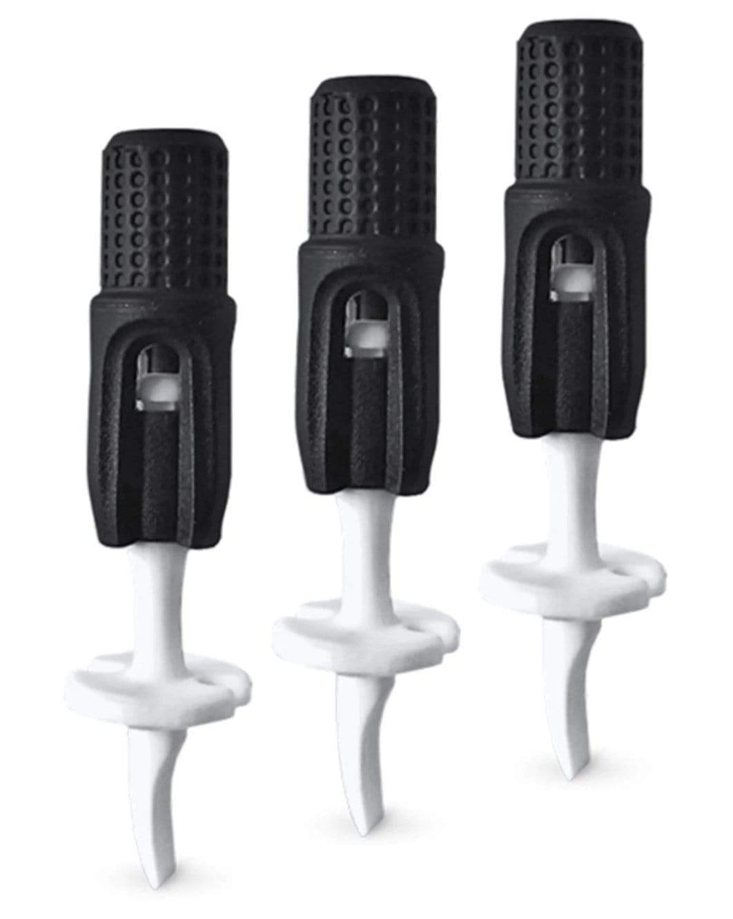 A studio shot displays the Plus Dart 3 Pack, with each dart standing upright on a plain white surface. A studio shot displays the Plus Dart 3 Pack, with each dart standing upright on a plain white surface.