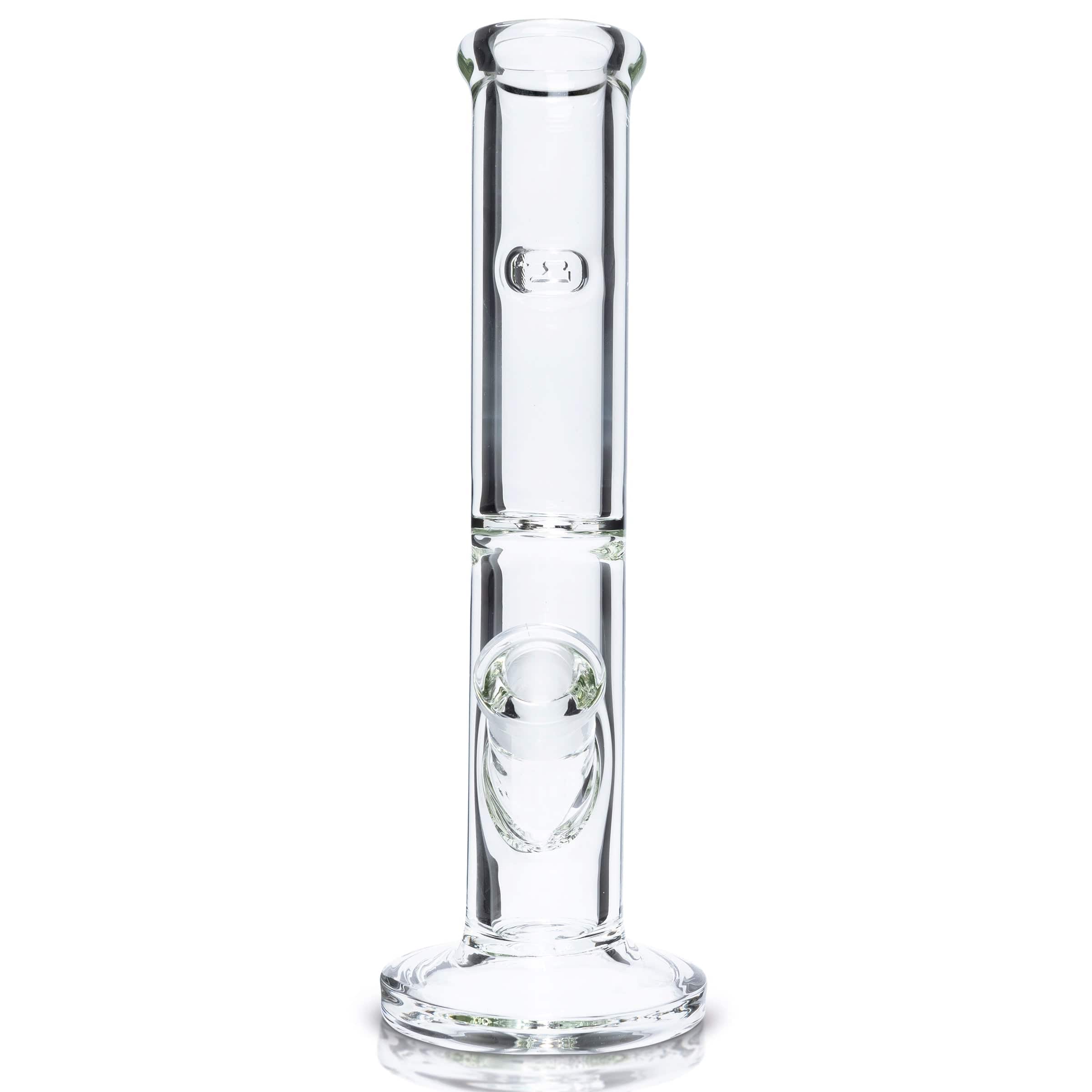 A front view of the 12" Tank Straight Tube, showing the clear glass tube against a plain white background. A front view of the 12" Tank Straight Tube, showing the clear glass tube against a plain white background.