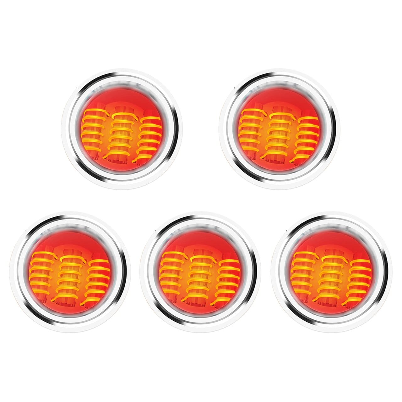 A close-up, overhead view of the Regen Triple Quartz Coil - 5 Pack, showcasing five individual quartz coils against a plain white backdrop. A close-up, overhead view of the Regen Triple Quartz Coil - 5 Pack, showcasing five individual quartz coils against a plain white backdrop.