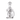 Center-front view of a clear glass MJ Arsenal Hydra Vape Edition with curved neck and bulbous chamber against a white background