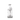 Center-front view of the clear MJ Arsenal Turbine Mini Dab Rig on a white background, showing its cylindrical body, internal turbine percolator, and flared mouthpiece.
