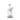 Centered front view of the clear MJ Arsenal Turbine Mini Dab Rig showcasing its compact cylindrical body, angled mouthpiece, and visible internal turbine percolator.