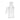 Straight-on view of a clear Milkyway Universe Ash Catcher with frosted horizontal stripes and a 45° male joint against a white background