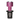 Close-up front view of the pink top and black base of the Invincibowl Adaptabowl against a white background.