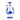 Front view of the Spotted Egg XL Bong, a clear glass piece with blue spots and a wide, stable base.