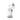 Studio-lit front view of the clear MJ Arsenal Turbine Mini Dab Rig showing its compact cylindrical chamber, bent mouthpiece, and upright turbine-style percolator.