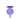 A top-down view of the Color Bubble Carb Cap, showcasing its rounded, purple glass dome.