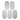 A close-up, top-down view of the G Pen Dash+ Mouthpiece Filter Screens 5-Pack, showing the five circular filters against a plain white background.