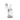 Three-quarter front view of the clear MJ Arsenal Turbine Mini Dab Rig on a white background, showing its cyclone-style inner turbine and angled mouthpiece.