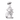 Front view of the clear MJ Arsenal Hydra Vape Edition glass piece with a curving mouthpiece and bulbous sculpted body on a white background.
