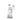 Three-quarter view of the clear MJ Arsenal Ursa Mini Dab Rig on a white background, showing its cylindrical chamber, curved neck, and domed banger.