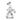 Centered front view of the clear MJ Arsenal Hydra Vape Edition glass piece with twisted loops and a frosted joint against a white background
