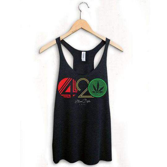 420 Rasta Women's Racerback