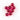 Top-down view of eight glossy red beads arranged in a loose cluster for The Stash Shack Ruby Terp Pearls.
