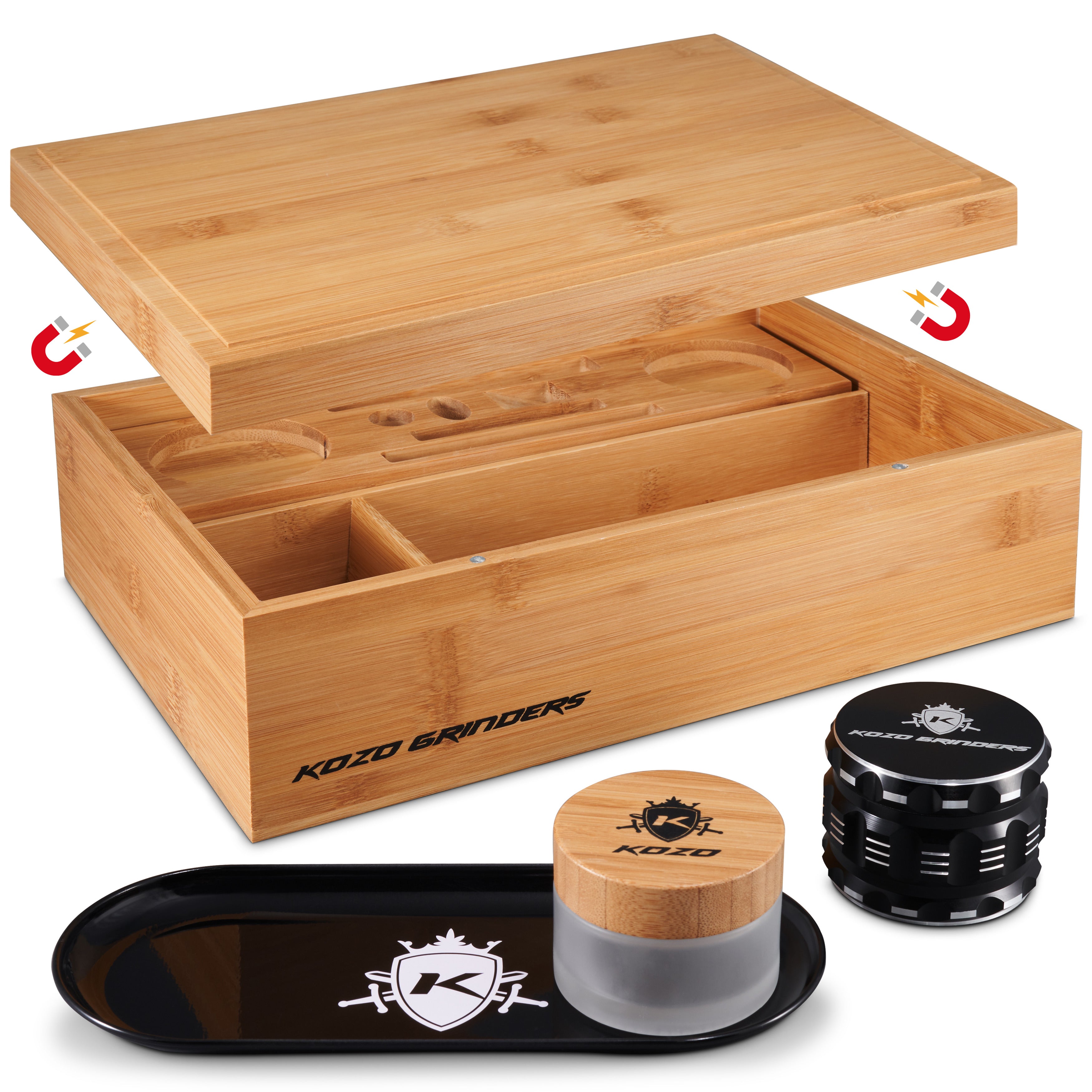 Wooden Stash Box - Magnetic Top